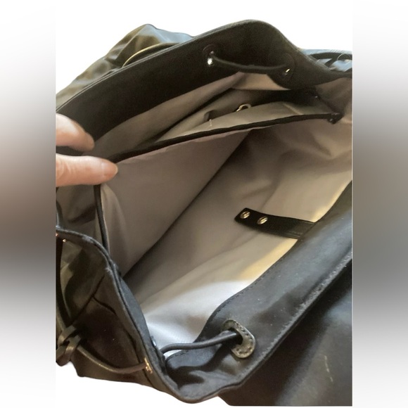 Tumi Backpack Rivas Nylon and Leather Trimmed with Gold Hardware - Picture 14 of 17